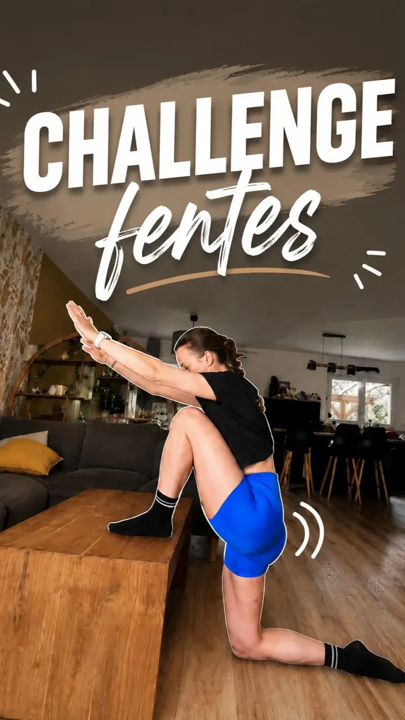 Challenge fentes dans le salon, un pied sur la table basse
